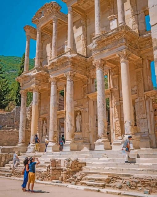 Celsus Library Turkey paint by numbers