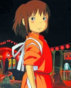 Chihiro Ogino Spirited Away paint by numbers