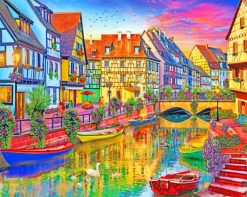 Colmar France paint by numbers