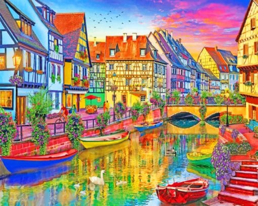 Colmar France paint by numbers