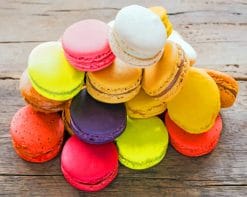 Colorful Macarons paint by numbers