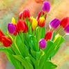 Colorful Tulips paint by numbers