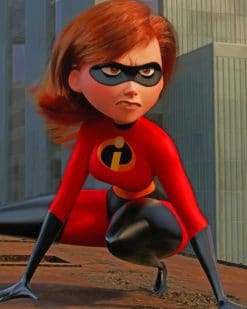 Elastigirl paint by numbers