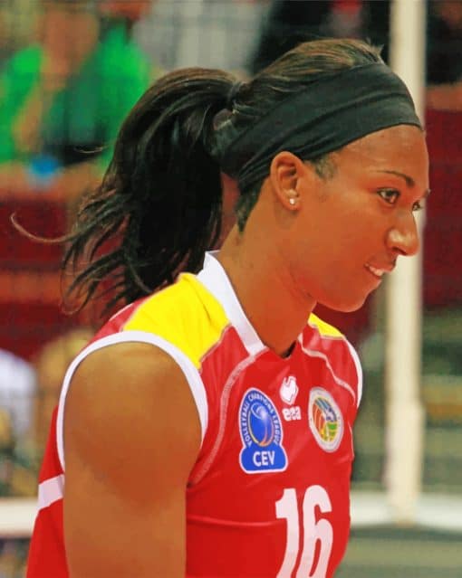 Foluke Akinradewo Player Paint by numbers