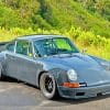 Grey Porsche 912 paint by numbers