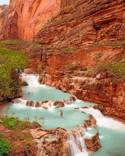 Havasu Falls Arizona paint by numbers