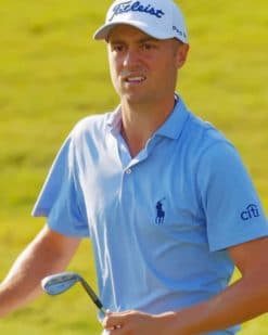 Justin Thomas Player Paint by numbers