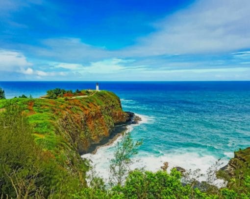 Kīlauea Lighthouse Paint by numbers