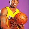 Kobe Bryant Holding Ball paint by numbers