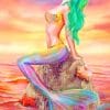 Mermaid paint by numbers