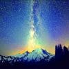 Night Sky Galaxy Mountain paint by numbers