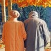 Old Couple Walking paint by numbers