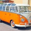 Orange And White VW Bus paint by numbers