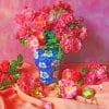 Rose Flowers Vase paint by numbers