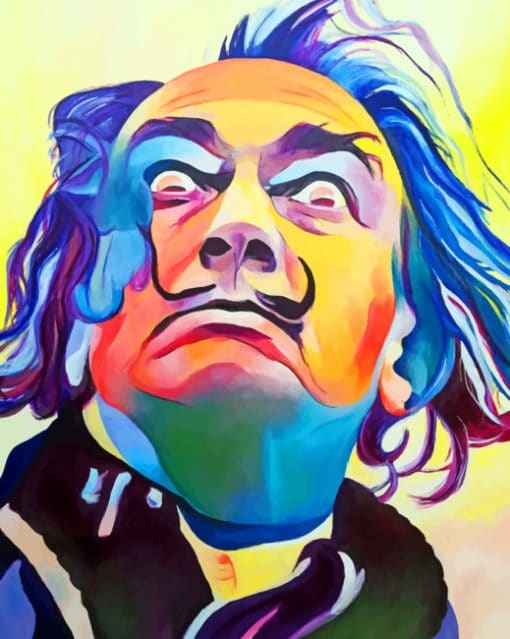 Salvador Dali Pop Art paint by numbers