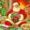 Santa Claus Christmas paint by numbers