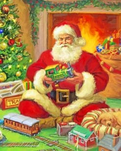 Santa Claus Christmas paint by numbers