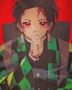 Tanjiro Kamado Kimetsu No Yaiba paint by number