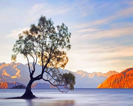 Wanaka Lake View paint by number