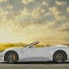 White Ferrari Convertible Paint by numbers