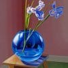 Aesthetic Blue Glass Vase Paint by numbers