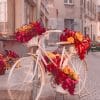 Bike And Flowerspaint by number