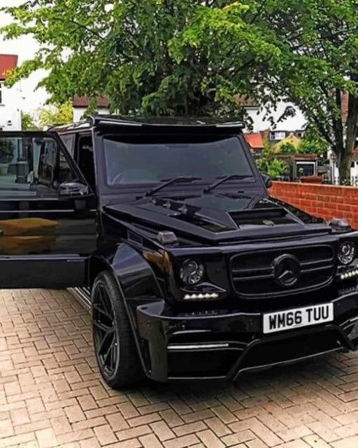 Black G Wagon paint by numbers