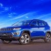 Blue Jeep Compass Paint by numbers