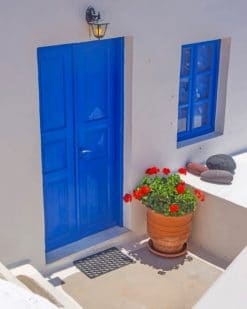 Blue Door Paint by numbers