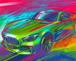 Colorful Car Paint by numbers