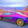 Gold Purple McLaren P1 paint by numbers