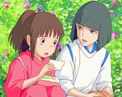 Haku And Chihiro Spirited Away paint by numbers