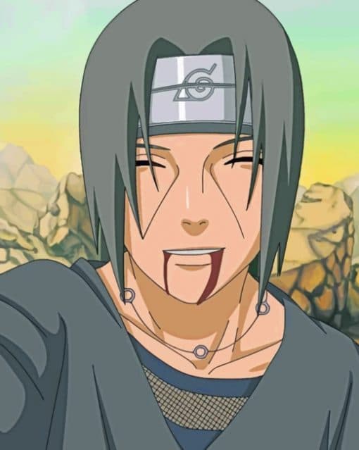 Happy Itachi Uchiha paint by numbers