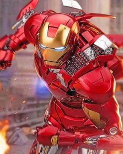 Iron Man paint by numbers