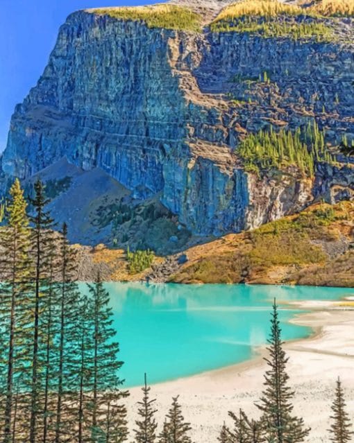 Johnson Lake Banff Paint by numbers