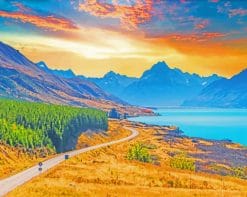 Lake Pukaki NZ paint by numbers