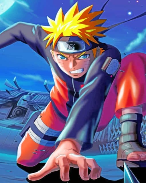 Naruto Uzumaki paint by numbers