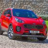 Red kia Sportage 2016 Paint by numbers