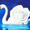 Rose Swan paint by numbers