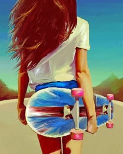 Skater Girl paint by numbers