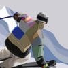 Snow Skater Illustration Paint by numbers