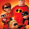 The Incredibles Characters Paint by numbers