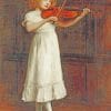 Violinist Girl Paint by numbers