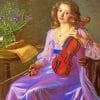 Violinist Woman Paint by numbers