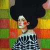 Lady With A Black Hair paint by numbers