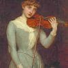 Woman Playing Violin paint by numbers