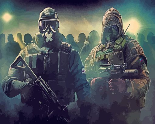 Tom Clancy's Rainbow Six Siege paint by numbers