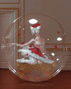 Broken Bubble Ballerina paint by numbers