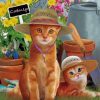 Cats Wearing SunhatsPaint by numbers