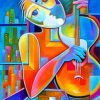 Cubism-Guitarist-paint-by-number